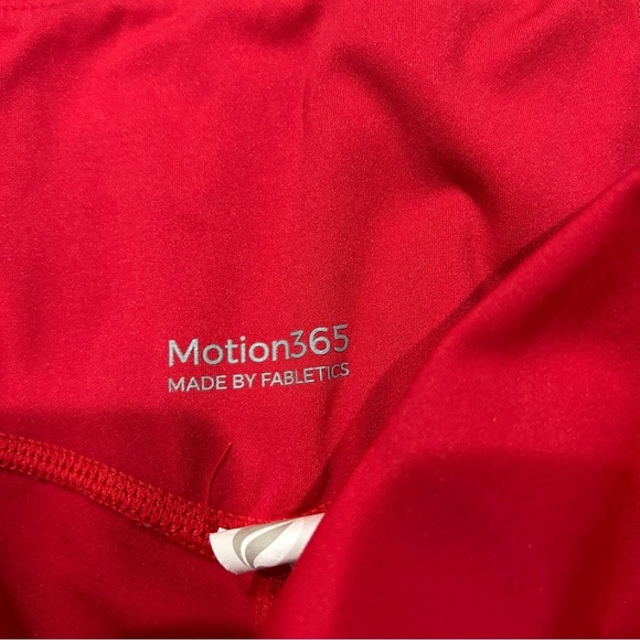 Fabletics Red Oasis Motion365 Pureluxe High-Waisted Leggings Size Medium - Picture 4 of 8
